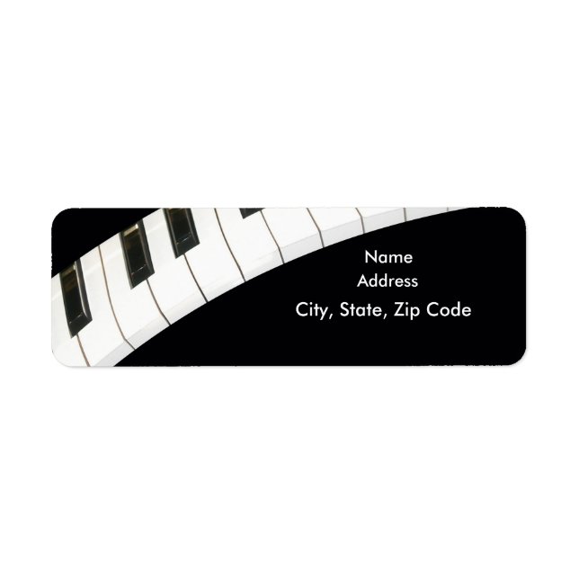 Piano Keyboard Label (Front)