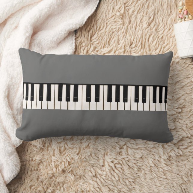 Piano Keyboard Lumbar Pillow (Blanket)