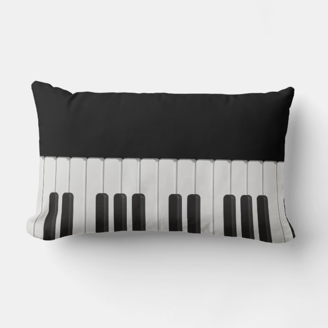Piano keyboard lumbar pillow (Front)