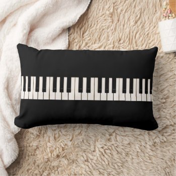 Piano Keyboard Lumbar Pillow by aura2000 at Zazzle