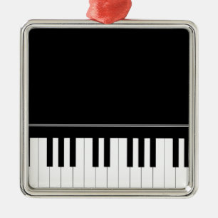Piano keyboard metal ornament