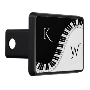 Piano Keyboard Monogram Hitch Cover