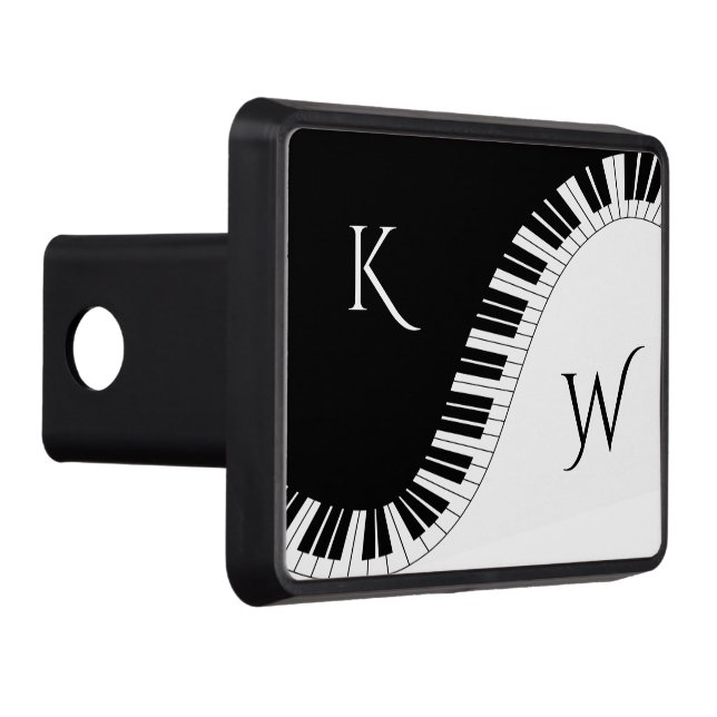 Piano Keyboard Monogram Hitch Cover (Right)
