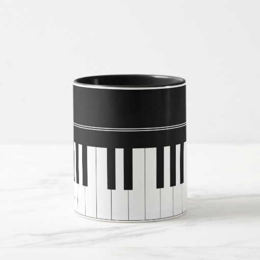 Piano keyboard mug Zazzle