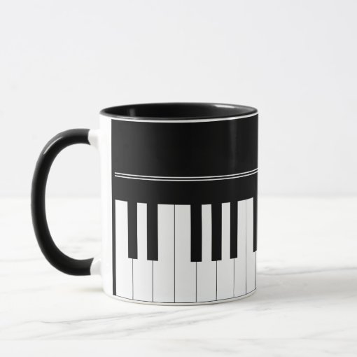 Piano keyboard mug Zazzle