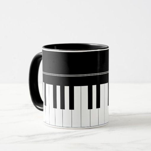 Piano keyboard mug Zazzle