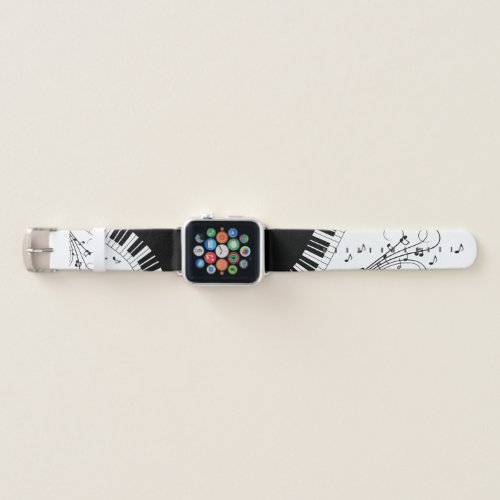 Piano Keyboard Music Design   Apple Watch Band