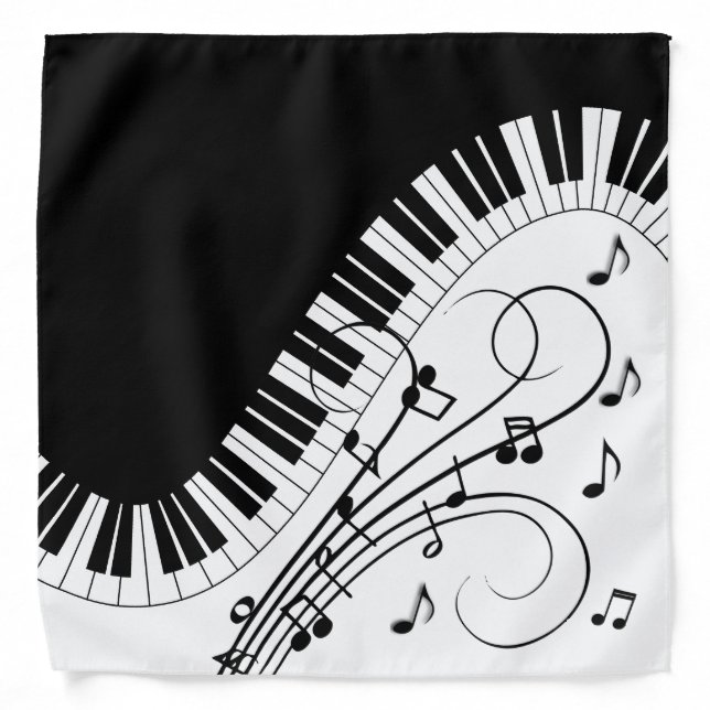 Piano Keyboard Music Design Bandana (Front)