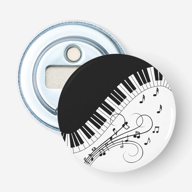 Piano Keyboard Music Design Bottle Opener (Front)