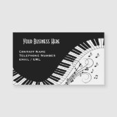 Piano Keyboard Music Design Business Card (Front)