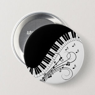 Piano Keyboard Music Design Button