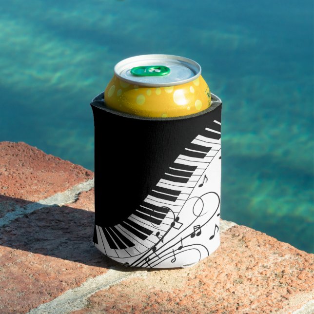 Piano Keyboard Music Design Can Cooler (In Situ Pool)