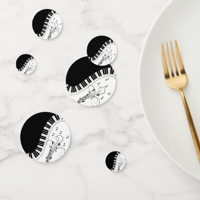 Piano Keyboard Music Design   Confetti (Group)