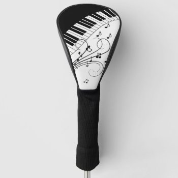 Piano Keyboard Music Design Golf Head Cover by LwoodMusic at Zazzle