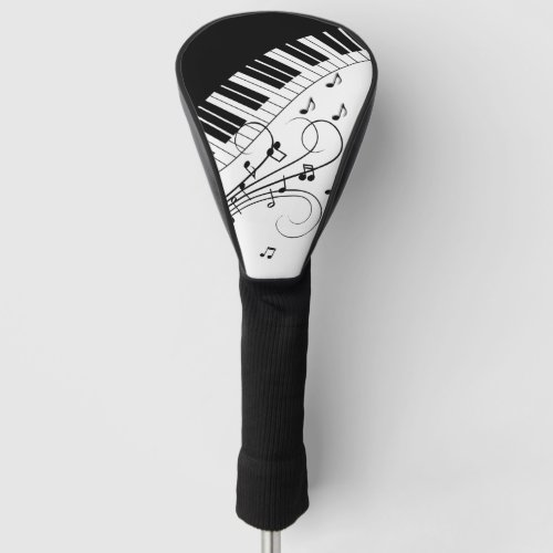 Piano Keyboard Music Design Golf Head Cover