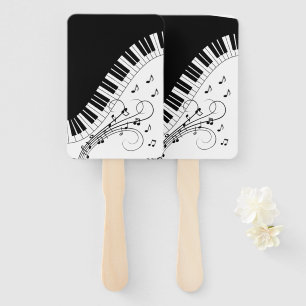 Piano Keyboard Music Design   Hand Fan