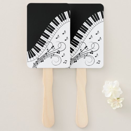 Piano Keyboard Music Design   Hand Fan