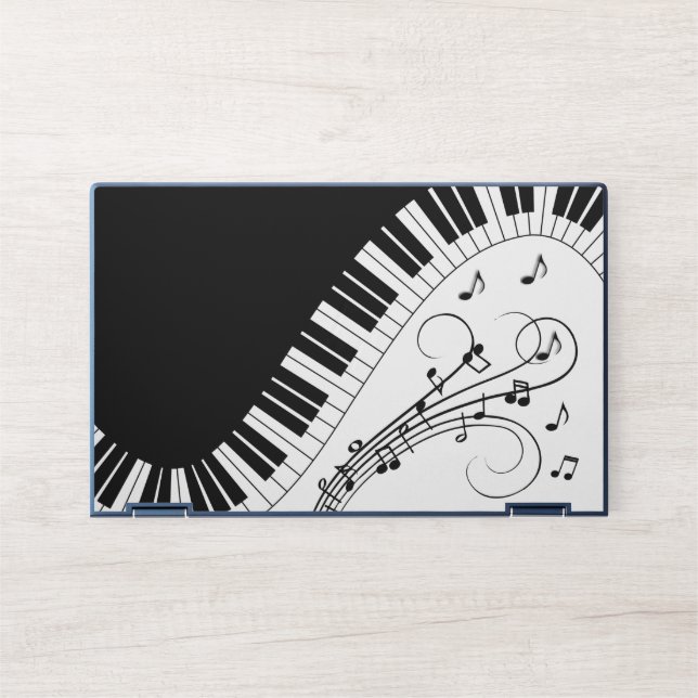 Piano Keyboard Music Design   HP Laptop Skin (Front)