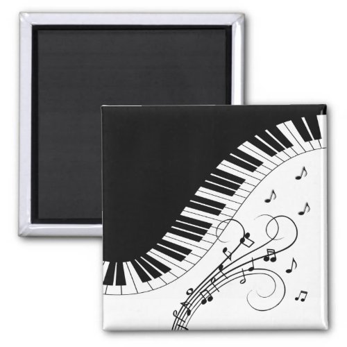 Piano Keyboard Music Design Magnet