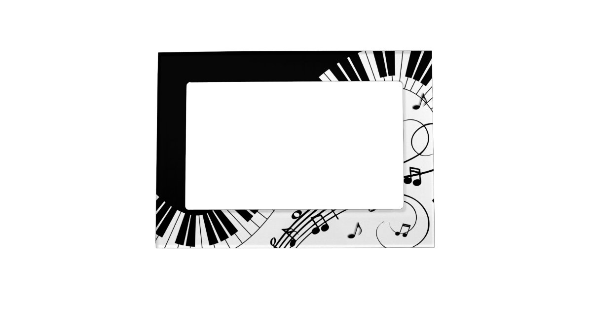 Piano Keyboard Music Design Magnetic Frame | Zazzle