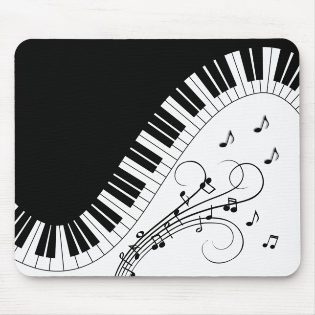 Piano Keyboard Music Design   Mouse Pad (Front)