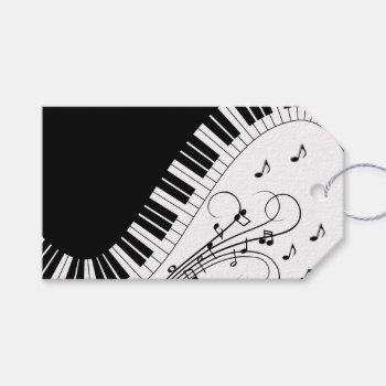 Piano Keyboard Music Design   Mouse Pad Gift Tags by LwoodMusic at Zazzle