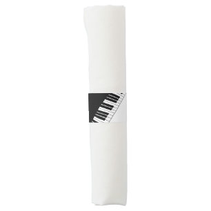 Piano Keyboard Music Design Napkin Bands