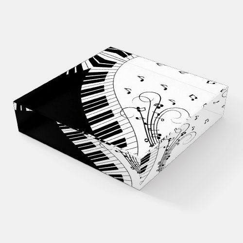 Piano Keyboard Music Design Paperweight