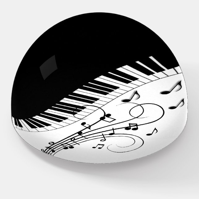 Piano Keyboard Music Design Paperweight (Angled)