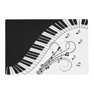 Piano Keyboard Music Design Placemat