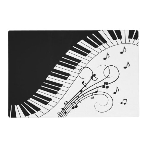 Piano Keyboard Music Design Placemat