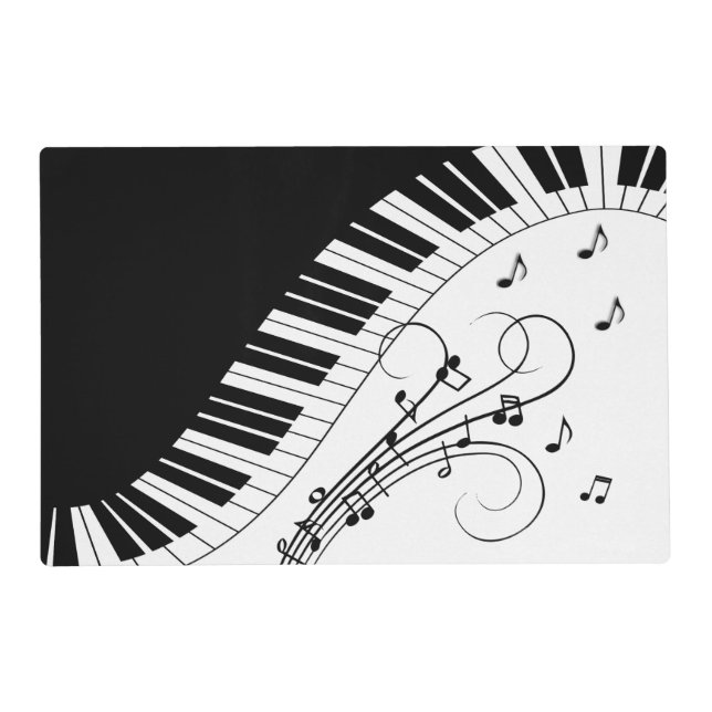 Piano Keyboard Music Design Placemat (Front)