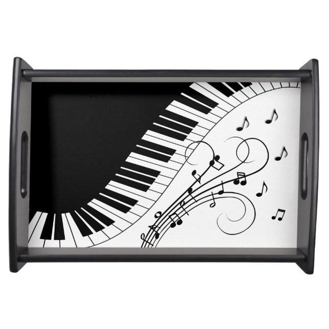 Piano Keyboard Music Design Serving Tray (Front)