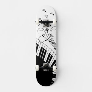 Piano Keyboard Music Design Skateboard