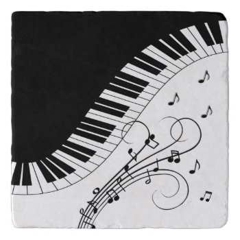 Piano Keyboard Music Design Trivet by LwoodMusic at Zazzle