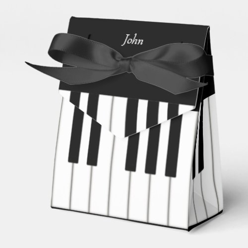 Piano Keyboard Music Event Recital Personalized  Favor Boxes