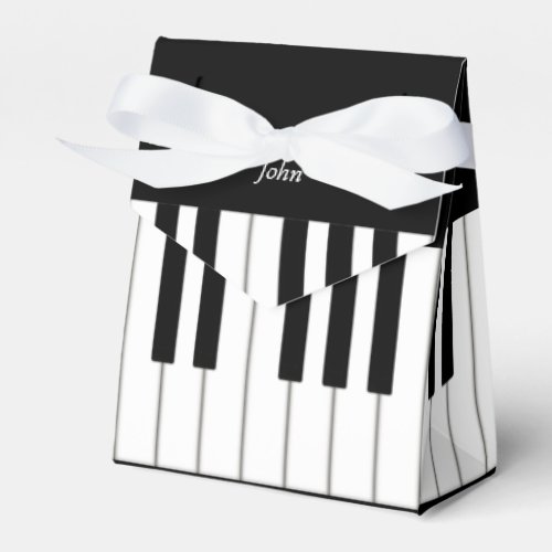 Piano Keyboard Music Event Recital Personalized  Favor Boxes