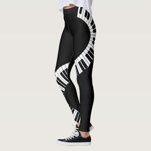 Piano Keyboard Music Leggings