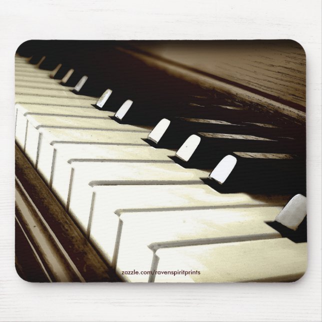 Piano Keyboard Music-lover's Designer Mousemat Mouse Pad (Front)