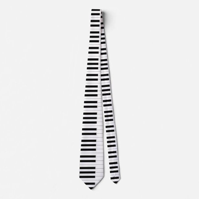piano keyboard music neck tie (Front)