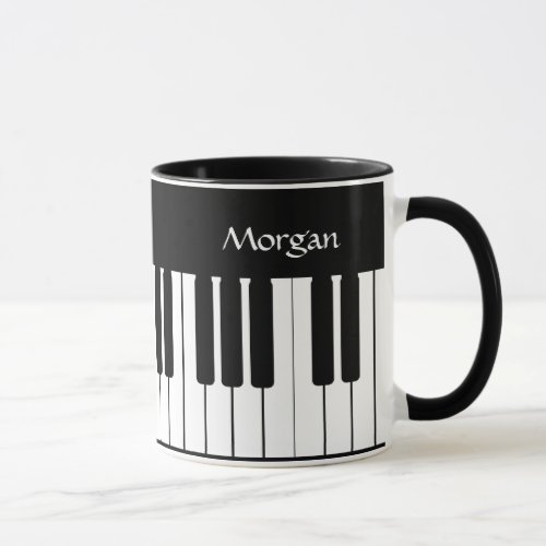 Piano Keyboard Music Personalized 2 Mug