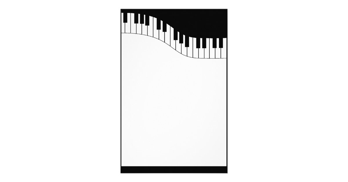Piano Keyboard Music Stationery Zazzle