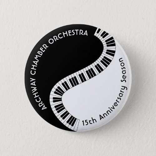 Piano Keyboard Music Teacher School Orchestra  Button
