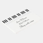 Piano Keyboard Music Themed Wedding Guestbook at Zazzle