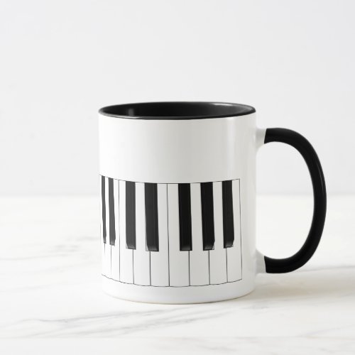 Piano Keyboard Music Two Toned Mug
