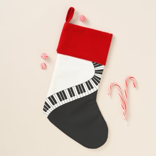 Piano Keyboard Musical Christmas Stocking