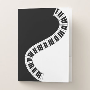Piano Keyboard Musical Folder