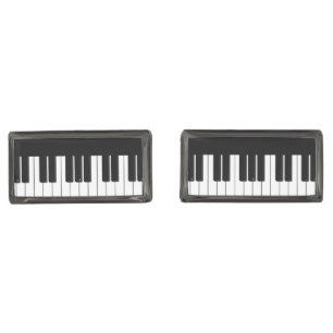 Piano Keyboard Musical Instrument Cufflinks