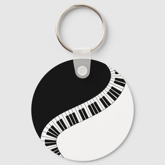 Piano Keyboard Musical Keychain (Front)