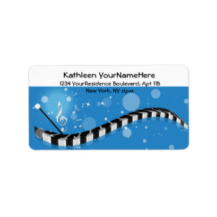 Piano Keyboard Musical Notes address labels